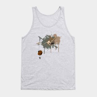 Halloween Skeleton Puppet Tank Top